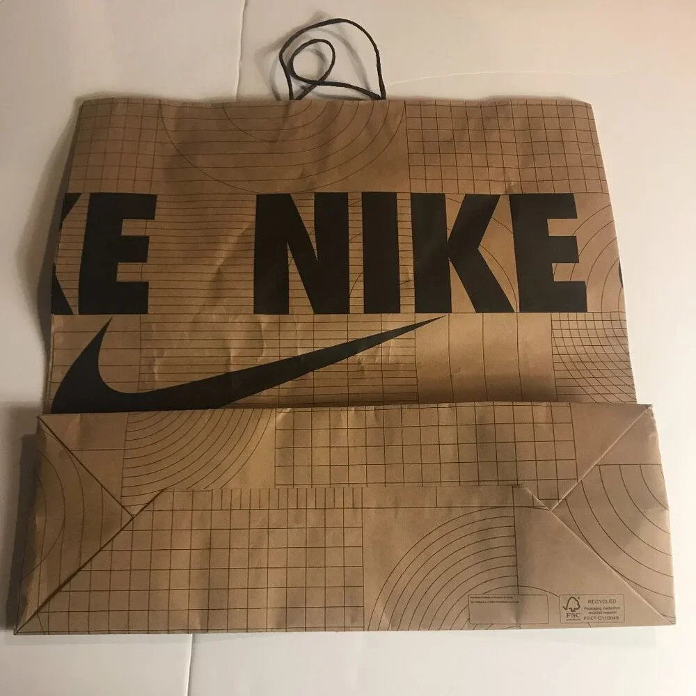 Nike 20 x 20 LARGE DEEP THICK STURDY Logo Recycled Gift/Garment Bag